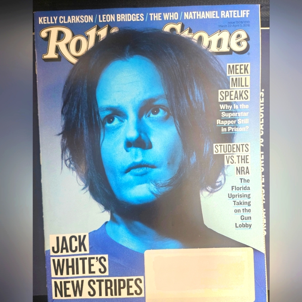 Rolling Stone Magazine March 2018 Jack White- Blue Tint